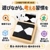Logic Puzzle Black and White Brain Training 80 40 5 Levels of Educational Brain Senior Citizens Ms.0 2-Color Game, ABS, Puzzle, Puzzle, Questions,