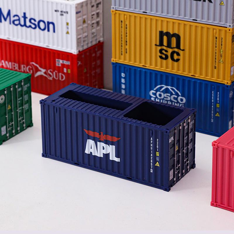 20ft 1:35 Container Model Ornament & Pen Holder Business Gift – Customizable with Graphics & Text