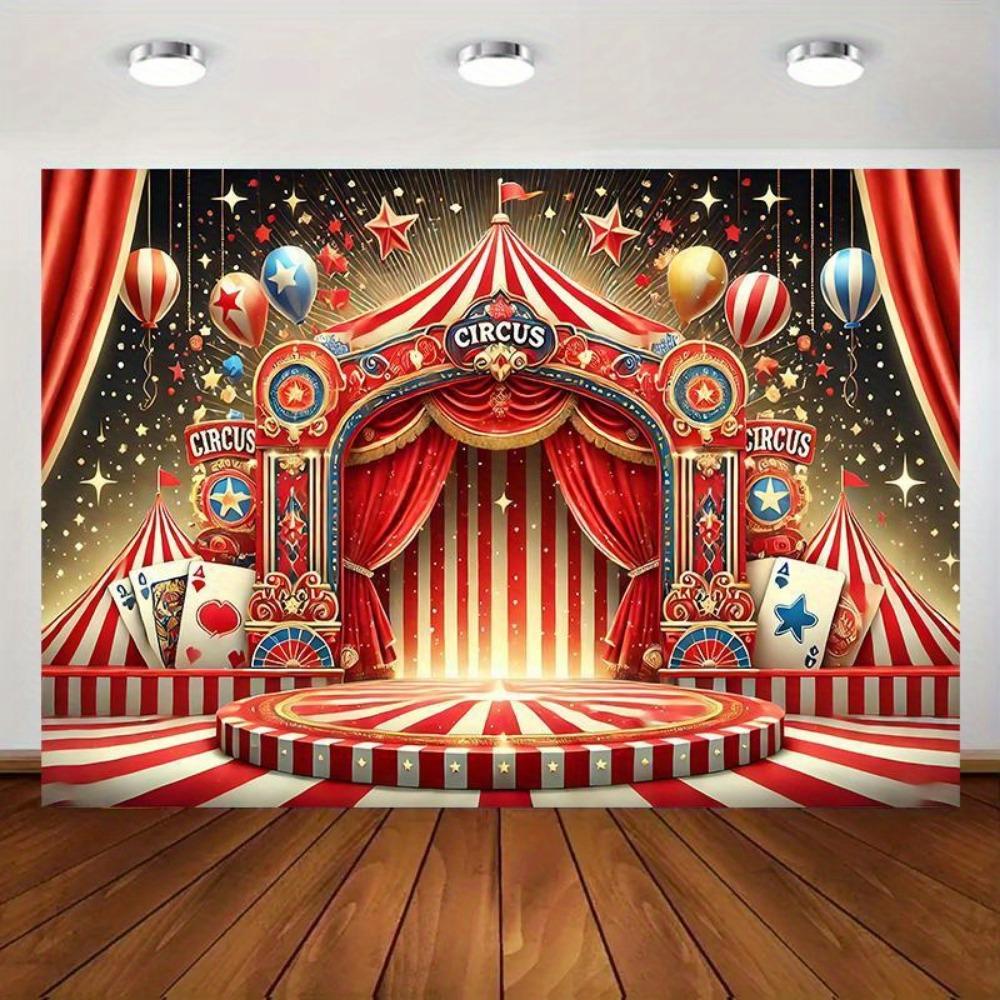 1 Piece. A Vibrant Circus Stage, Suitable for Wedding Entrances and Room Decorations. It Is Easy To Set Up.,fcl