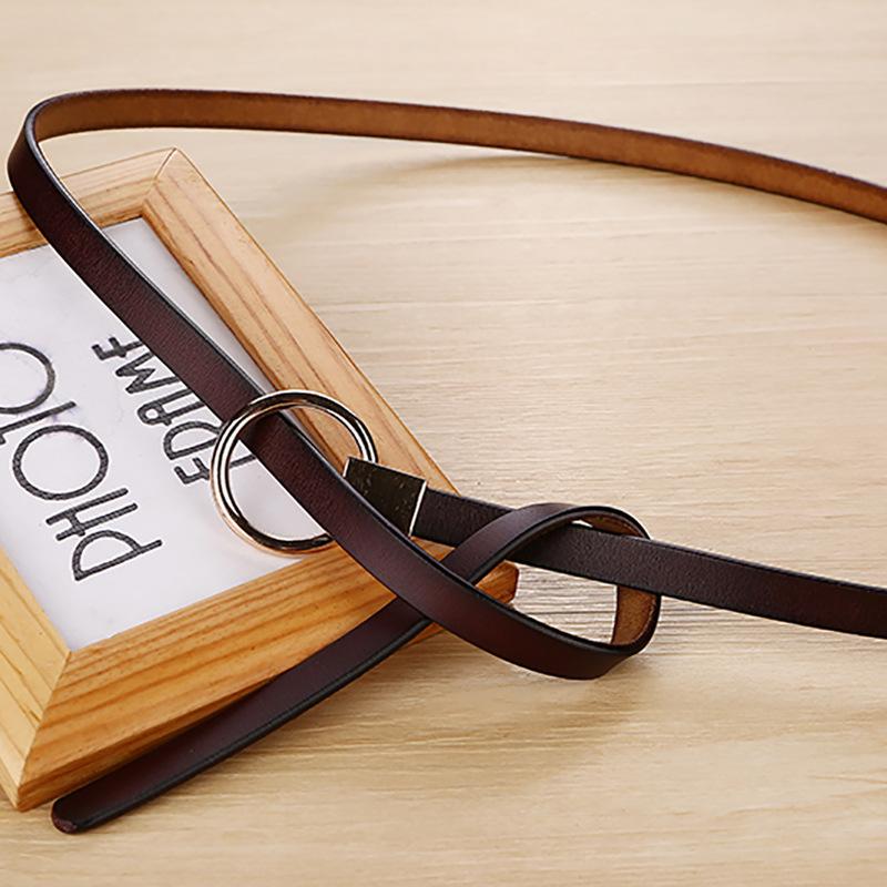 

Style Minimalist Womens Waist Belt Metal Buckle Dress Suit Belt Shapewear 120cm кавовий