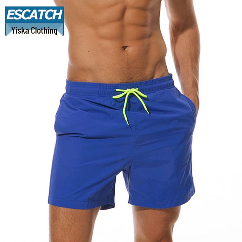 

Men s Plus Size Waterproof Solid Color Beach Shorts for Surfing and Swimming 3XL