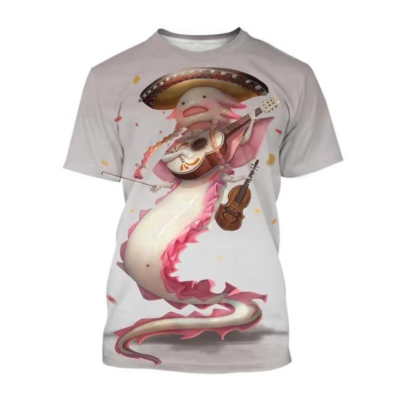 

Футболки с 3D-принтом с изображением животных из мультфильмов, уличная одежда для мужчин, повседневная мода, свободные футболки, футболки Harajuku, топы, одежда 6XL