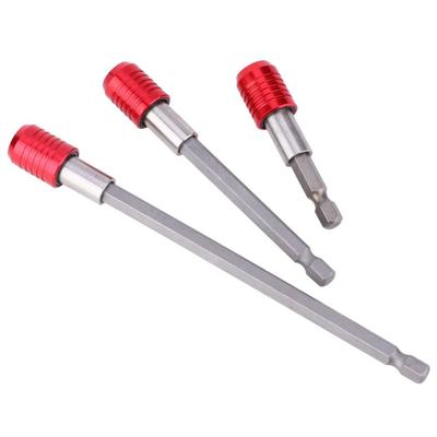 6 Stück 1/4 Zoll Sechskant-Schaft Bohrerverlängerungs-Set Magnetischer Bithalter Chrom-Vanadium-Stahl Magnetischer Schraubendreher-Bithalter