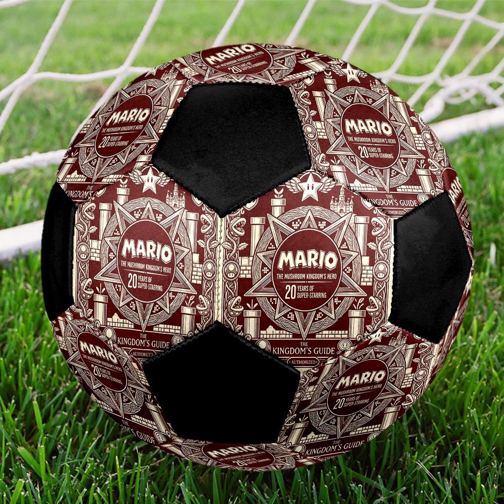 1pc Super Mario Football Soccer Ball Size 5 Indoor Soccer Ball Fashion Colorful Backyard Game -Great For Sports Fans Gift HE105