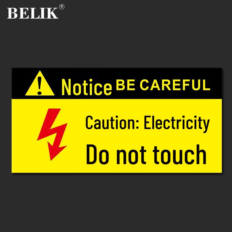 BELIK Electrical Hazard Warning Sign 30x15 cm