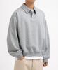 UNDEROFF Daily Button Collar Sweatshirt Melange
