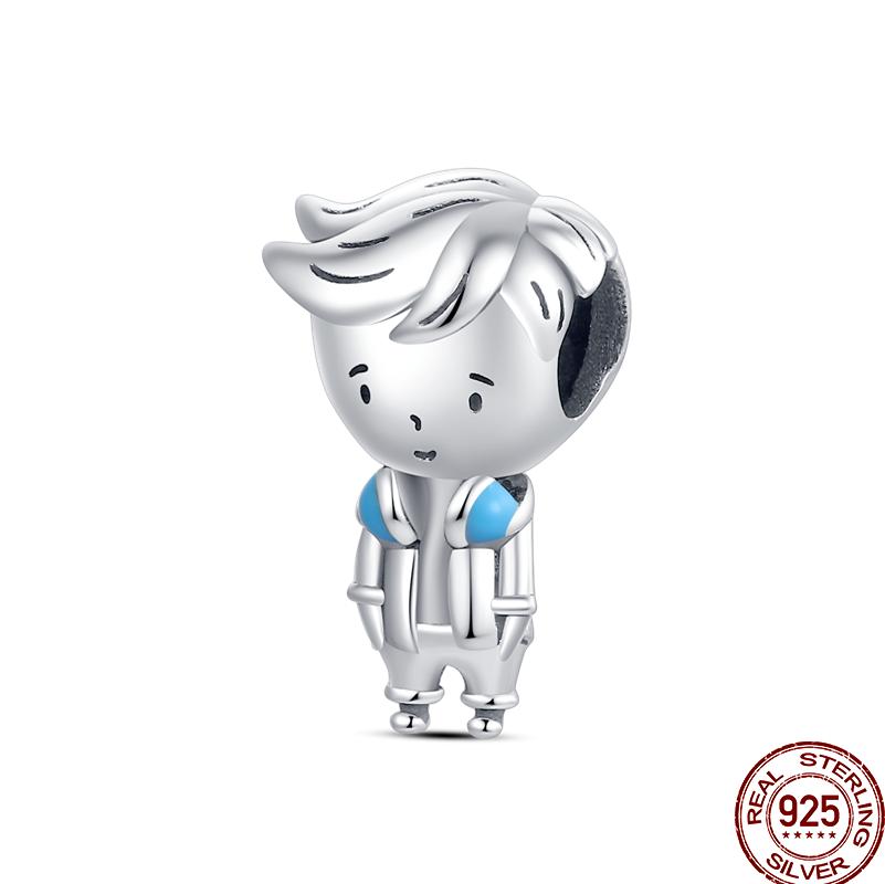 Copper Character Series Sports Cute Boys And Girls Charm Beads Suitable For 3Mm Original Bracelet Diy Jewelry