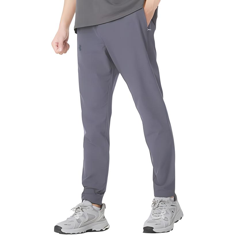 Under Armour Pantaloni Casual Caldi Antivento da Esterno in Pile Tessuto Unisex Fondo Grigio Titanio 24600708-024