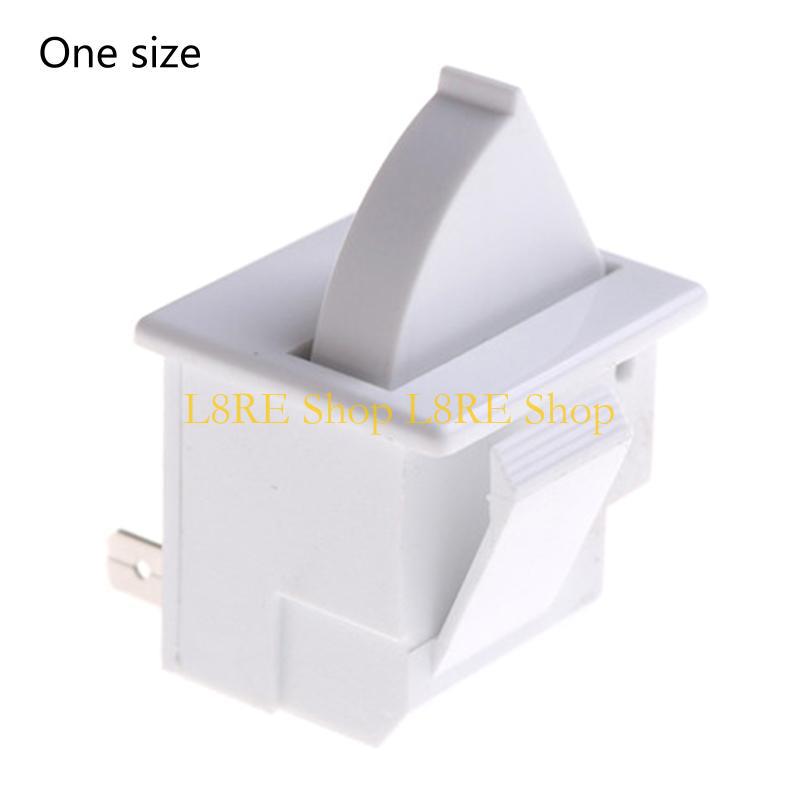 L8RE Fridge Parts AC 5A 250V Plastic Switch for Refrigerator Freezer Door Lamp Light White Switch Replacement
