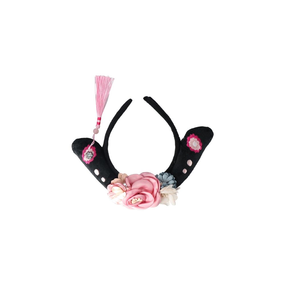 Headdress Flower Chinese Style Headwear Antique Headband Ancient Style Headwear Hanfu Hair Hoop