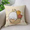 M-MashiMaro Anime Cartoon Office Cushion Pillowcase Car Cushion Cover45X45CM Lumbar Pillowcase Sofa Pillowcover