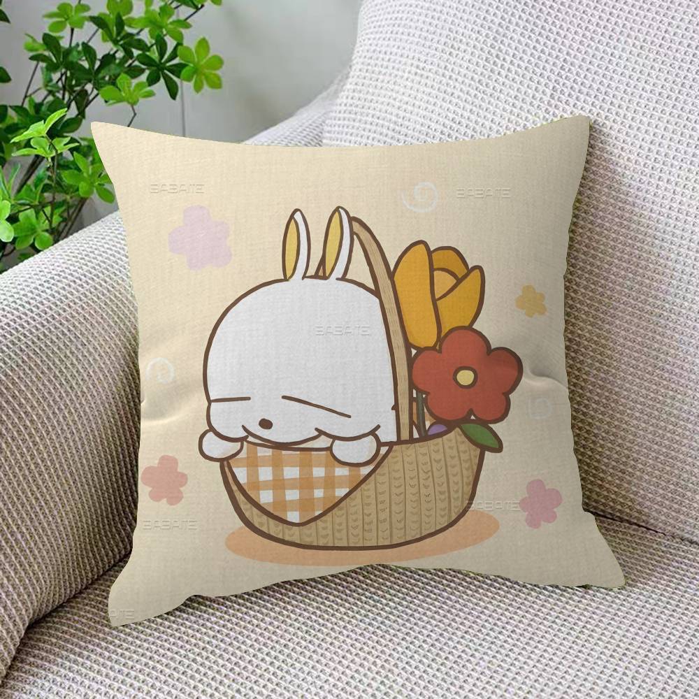 M-MashiMaro Anime Cartoon Office Cushion Pillowcase Car Cushion Cover45X45CM Lumbar Pillowcase Sofa Pillowcover