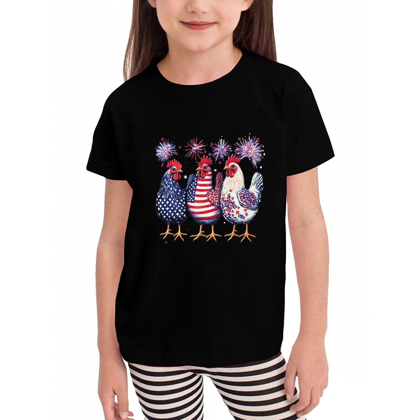 

Футболки для малышей, девочек и мальчиков, детские футболки с короткими рукавами и принтом для мальчиков и девочек 110 чёрный