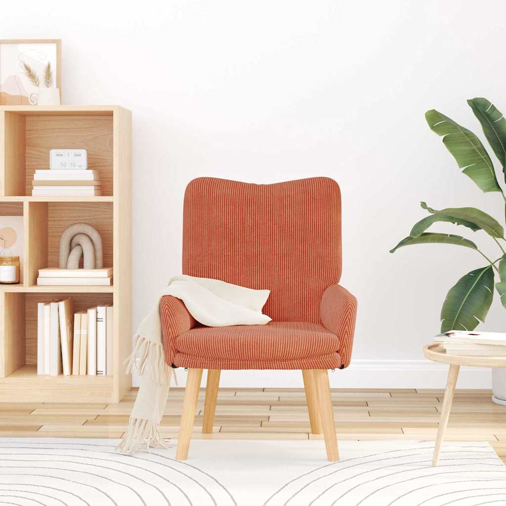 Armchair Red Orange 63 x 67 x 94 cm Fabric