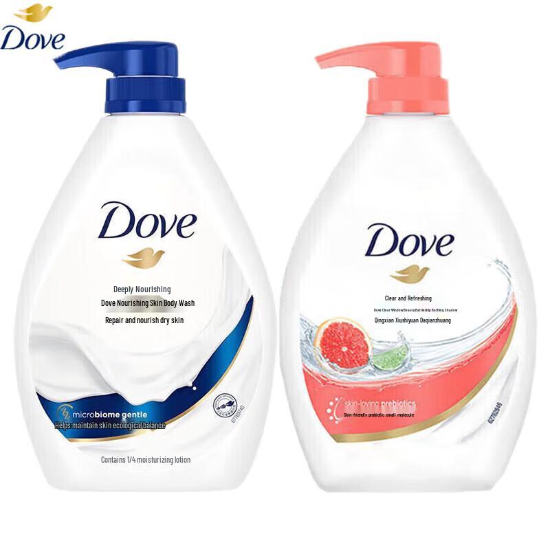 

Dove Deeply Nourishing & Purifying Body Wash Duo Pack (2x850g)
