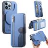 Portemonnaie-Hülle für iPhone 15 Pro Max - Leder/PU, Blau