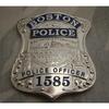 Metal Badge Boston Badge, Silver Solid Copper