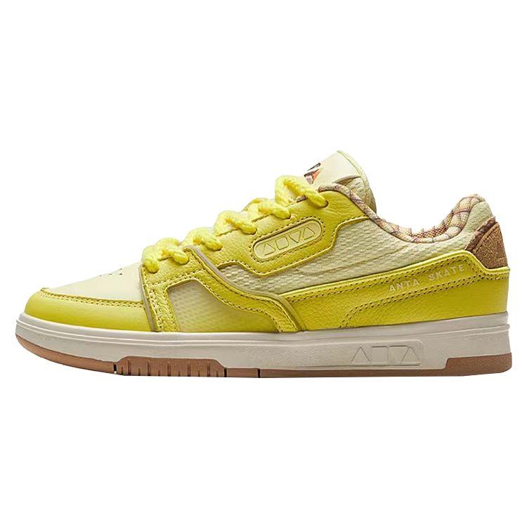 Anta Surfing Coconut Non-Slip Wear-Resistant Low-Top Skate Shoes Men Skate Shoes Yellow 112329231-3