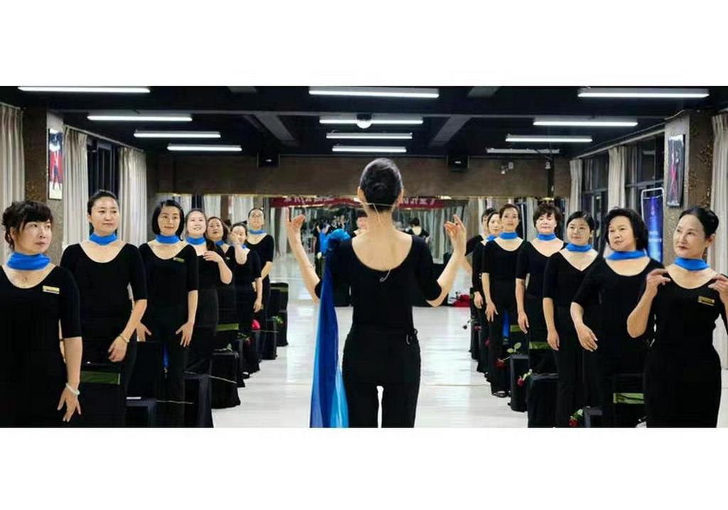 Women's Body Shaping Dance Suit: Adult One-Piece Training Top for Etiquette Dance.