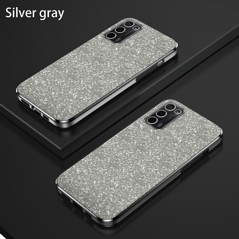 For OPPO A55 A57 A58 A72 A74 A78 Case Bling Luxury Electroplate Glitter Case OPPO A78 A58X Shockproof Soft Bumper Clear Cover