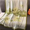 The new printing silk scarf spring and summer outside take sunscreen scarf beach towel thin section warm neck temperament versatile ladies