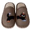 Cat Pet Embroidery Cotton Slippers Men And Women Home Winter Slippers Womens Slippers with Hard Sole