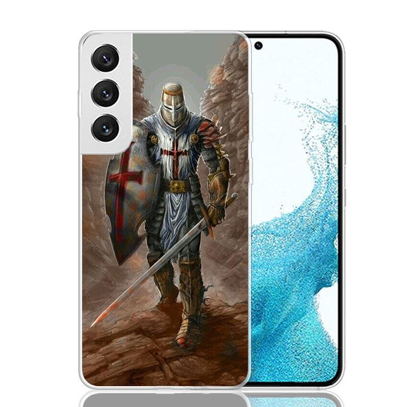 Knights Templar Crusades Phone Case For Samsung Galaxy S26 Ultra S23 S24 S25 Edge S20 FE S21 S22 Plus Soft Print Shell Cover Fun