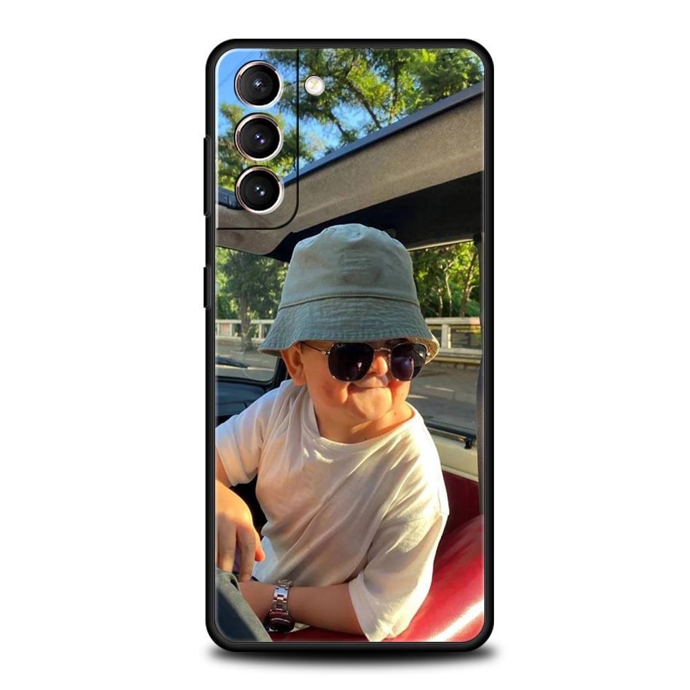 Phone Case For Samsung Galaxy S24 S23 Ultra S22 S21 S20 FE 5G S10 S10E S9 Plus S8 Soft Silicone Black Cover Funny Hasbulla