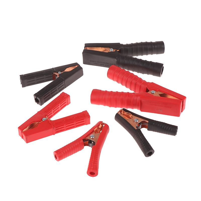1 Pair Plastic Handle Test Alligator Clip For Electric Project 100-300A Electrical Crocodile Alligator Battery Insulated Clip