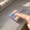 2/3/4/9-Keys Keyboard Fidget Toy, Stress Relief Push Button Finger Clicker Toy, LED Light-up Mechanical Keyboard Fidget Keychain