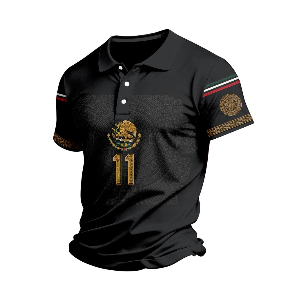 Men's Casual Striped Color-Block Short Sleeve Shirt for Everyday Wear