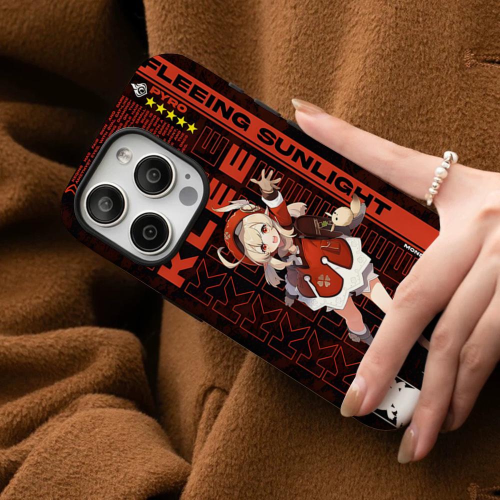 Game Genshin Impact Phone Case For IPhone 16 15 14 13 12 11 Pro Max Plus Samsung S24 S23 Ultra Glossy HD Hard PC Cover