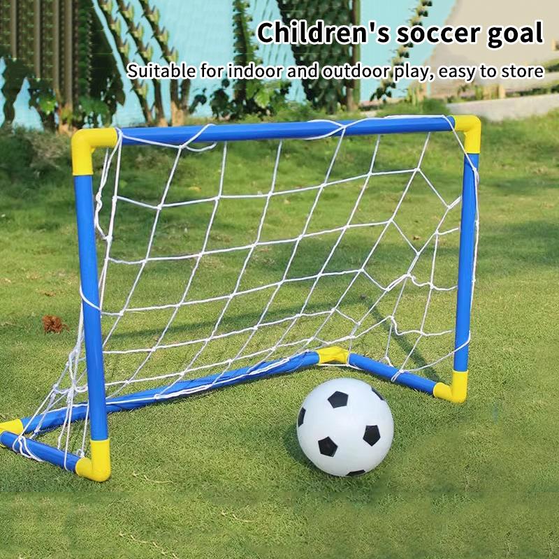 Portable Micro Soccer Goal Set (Net, Pump, Ball Included) | Lightweight Indoor/Outdoor Gear For Park & Beach Training 1Set