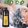 400ml Natural Plant Black Hair Shampoo Hair Dye Black Coloring Shampoo Hair Care ShampooBlack 400ml