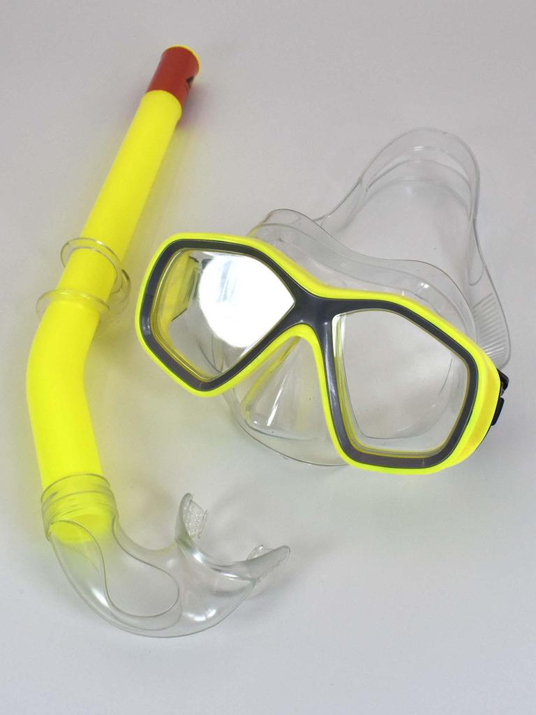 Dykning Snorkelset: Simmask & Glasögon för Vuxna & Barn med Stor Ram