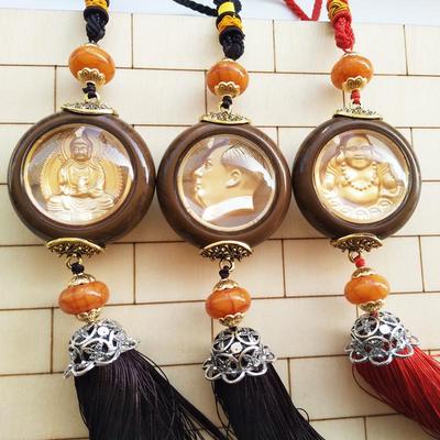 "Přívěsky na auta Buddha & Guanyin ve stylu slitiny mahagonu"