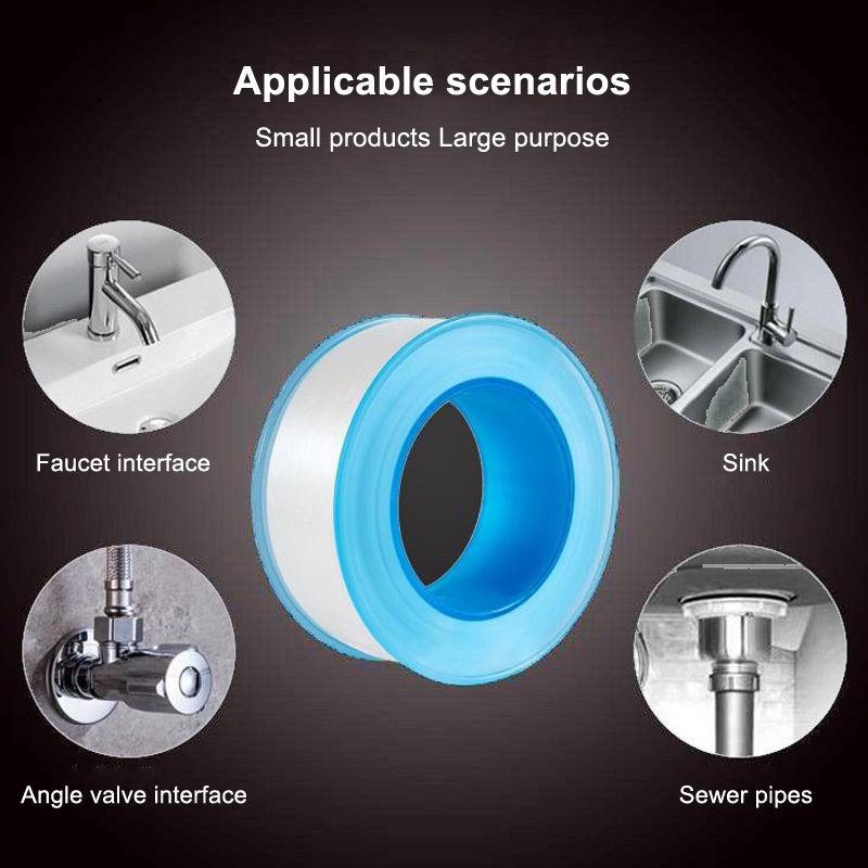Roll PTFE Pipe Thread Sealing Tape, Water and Gas Resistant, 1/4M, Engineering Grade, Evacuum Duct Tap