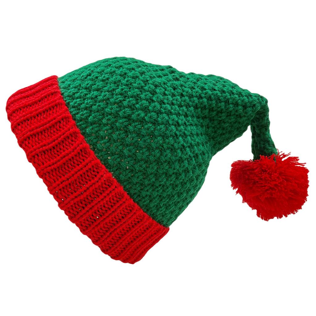 Christmas Elf Knit Hat With Brim For Kids And Adults Perfect Winter Holiday Accessory