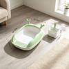 Extra Large Splash-Proof Semi-Enclosed Cat Litter Box for Kittens