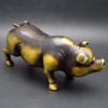 Luxurious Brass Zodiac Pig Figurine: Decorative Ornament for Living Room, Office, or Entrance