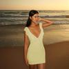 European and American sexy ruffle leaf edge lace-up halter strap dress, hot-selling hip skirt