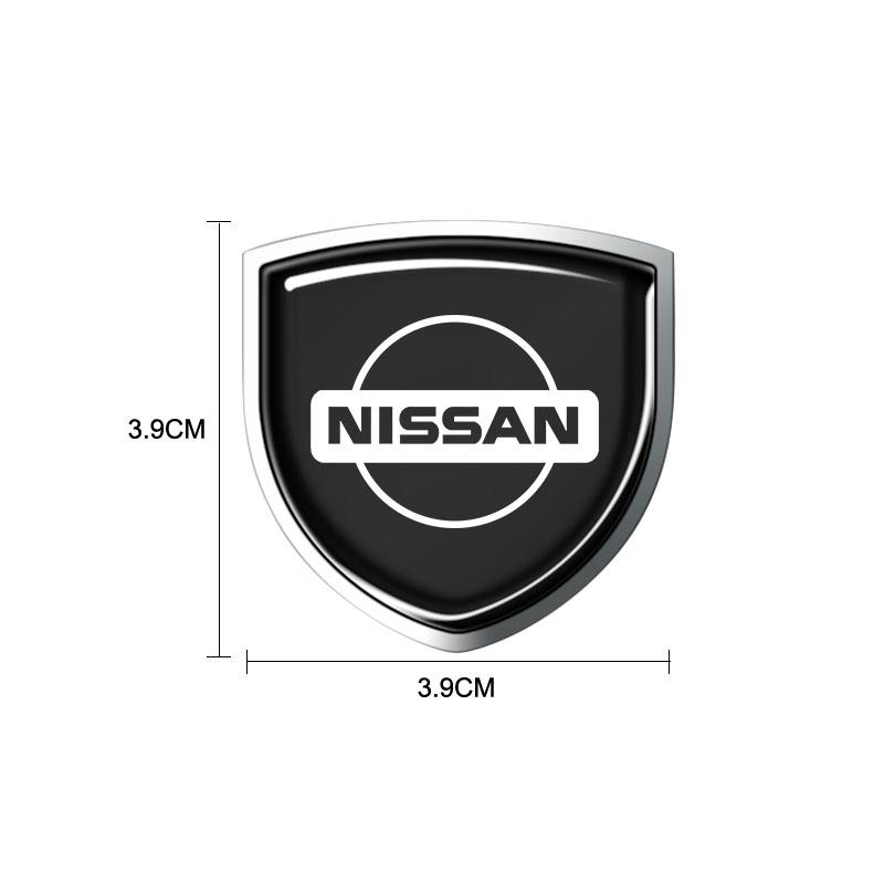 1 Stuks Metaal Auto Deur Schild Embleem Auto Carrosserie Badge 3D Sticker Voor Nissan Nismo Tiida Sylphy Teana X Trail T30 T32 Almera Qashqai J10 J11