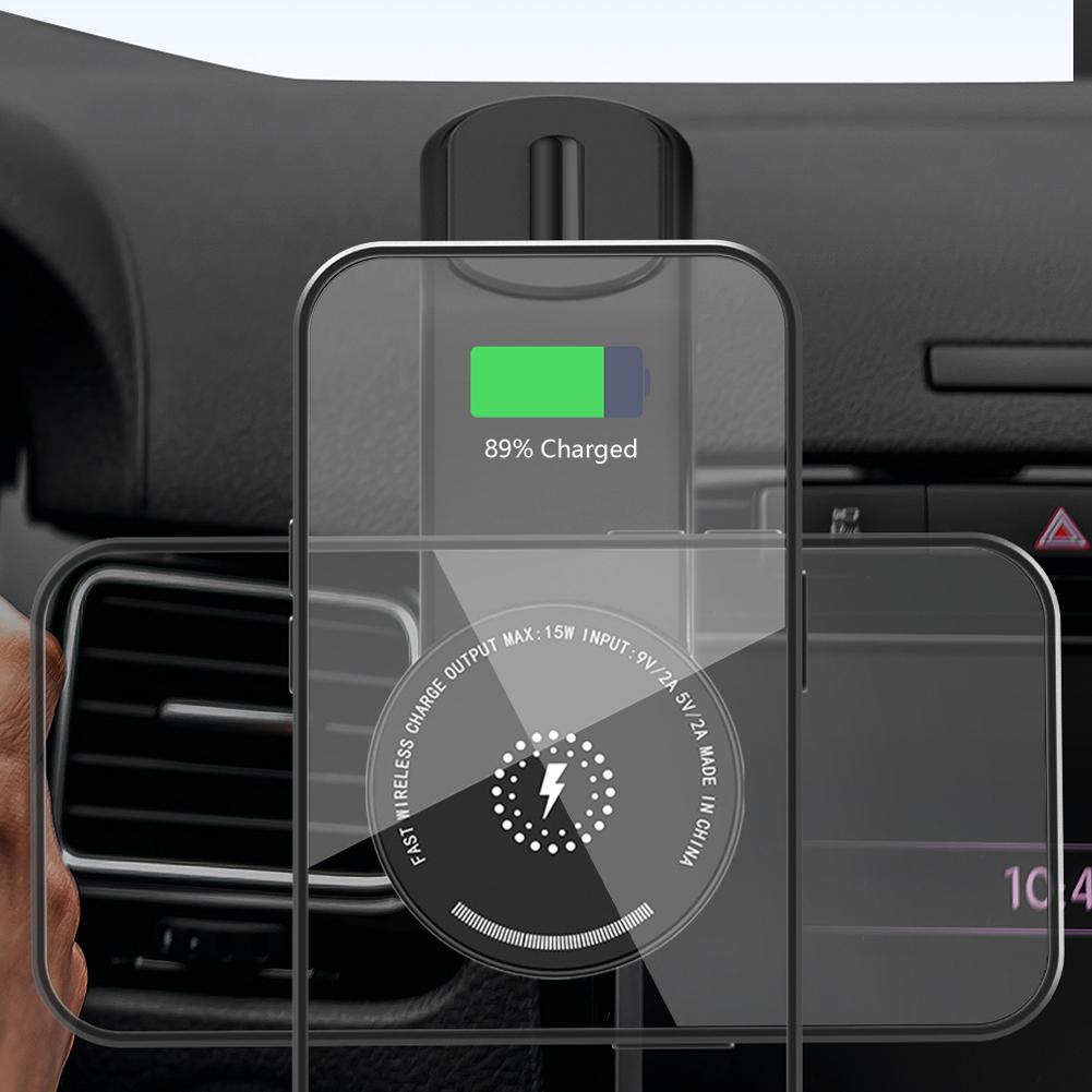 For MagSafe Wireless Car Charger Magnetic Car Phone Mount Bendable Cell Phone Holder Phone Bracket for iPhone
