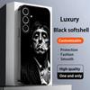 Carcasă Telefon Model Cool Tony Montana Pentru Samsung Galaxy S25 S24 S23 S22 S21 S20 Plus Ultra Note20 Negru Moale