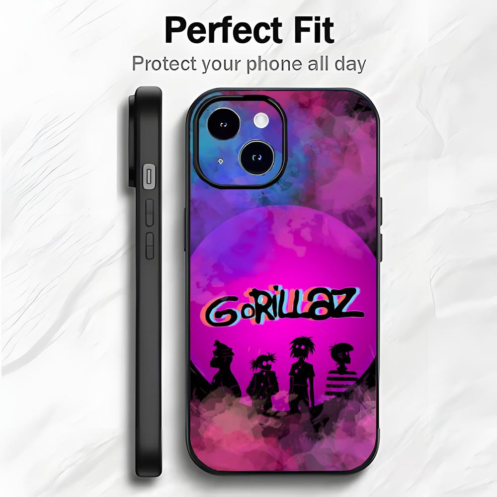 Alternative British Band Anime G-Gorillaz Phone Case Phone Case Soft Packaging Lightweight For iPhone17 16 15 14 13ProMax