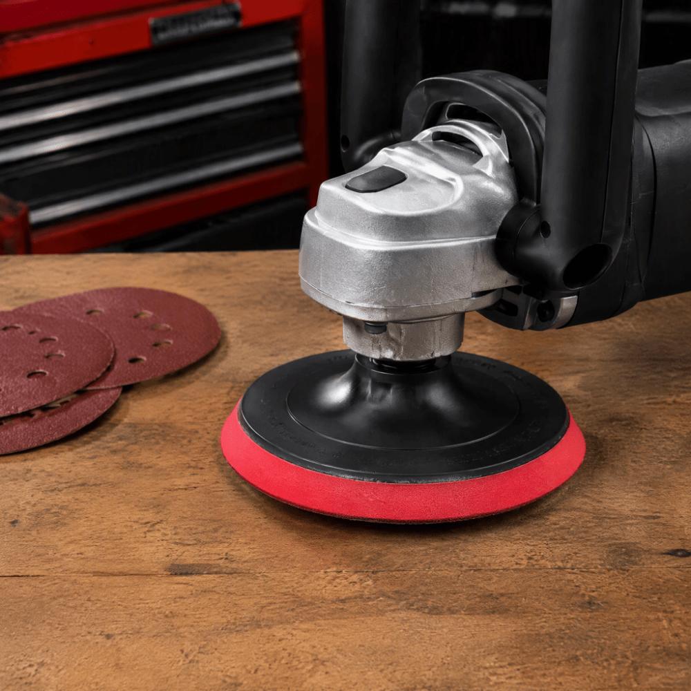 2pcs Rubber Material Grinder Backing Pad 5 Inch Size 125mm Diameter Polishing Backer Plate Hook and Loop Fastener