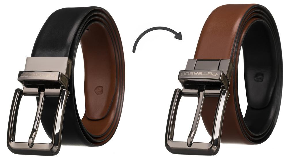 sk belt PTN RB35-95-MET-0995 Black-Brown
