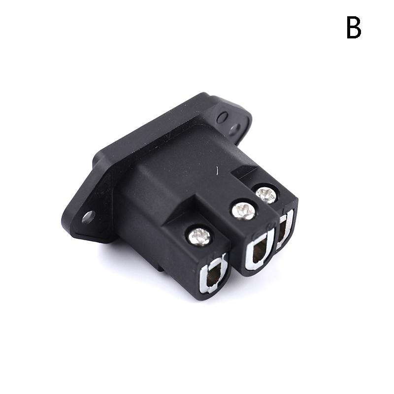 Hot Sale 1Pc HiFi Audio Pure Copper Male Audio IEC Inlet Power 3 Pin Socket AC 250V 10A Elecrtric Plug Connector