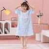Stylish Cloud Cotton Summer Pajama Dress for Girls - Medium & Large Sizes