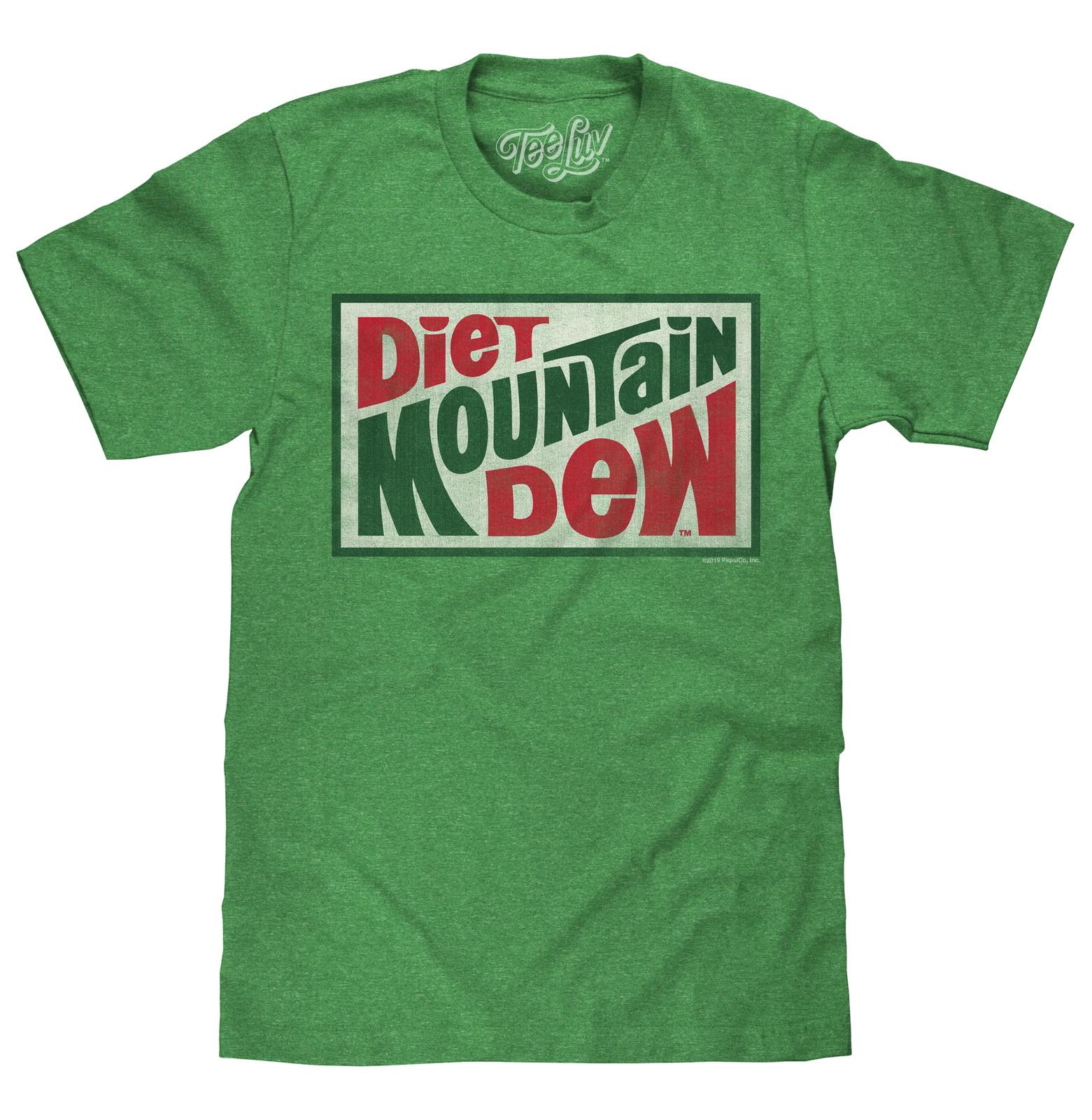 Diet Mountain Dew Mens T Shirt Kelly Green XL